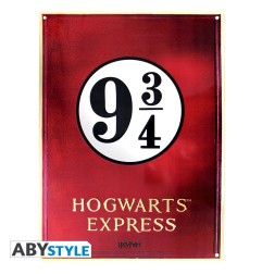 Harry Potter - Plaque métal Voie 9 3/4 (28x38) Broch.