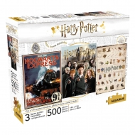 Harry Potter - Pack 3 puzzles Movie Poster (500 pièces)