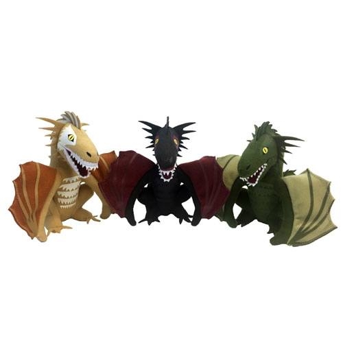 Game of Thrones Set 3 peluches Dragons 2017 SDCC Convention Exclusive 13 cm Figurine Discount
