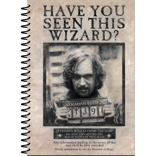 Harry Potter - Cahier à spirale A5 Wanted Sirius Black