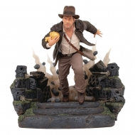 Indiana Jones : Les Aventuriers de l'arche maudit - Statuette Deluxe Gallery Escape with Idol 25 cm