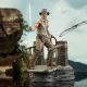 Indiana Jones et le Temple maudit - Statuette Deluxe Gallery Rope Bridge 28 cm