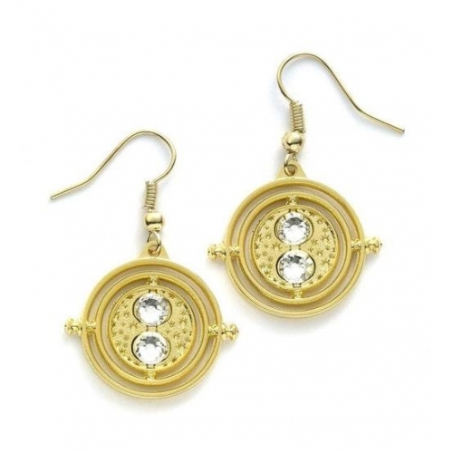 Harry Potter - Boucles d'oreille Time Turner (plaque or)