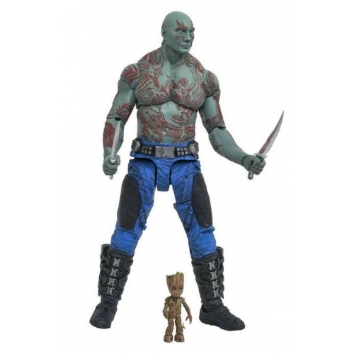 Les Gardiens de la Galaxie Vol 2  - Select figurine Drax & Baby Groot 18 cm