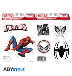 Marvel - Stickers - 16x11cm/ 2 planches - Spiderman X5