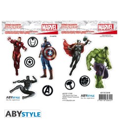 Marvel - Stickers - 16x11cm/ 2 planches - Avengers X5