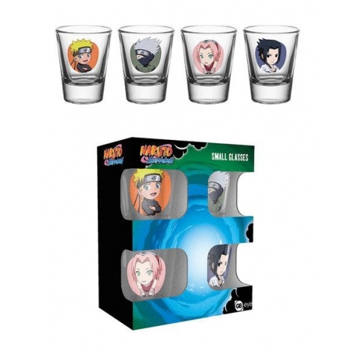 Naruto Shippuden - Set 4 verres à liqueur Premium Characters