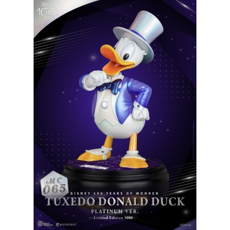 Disney - 100th statuette Master Craft Tuxedo Donald Duck (Platinum Ver.)