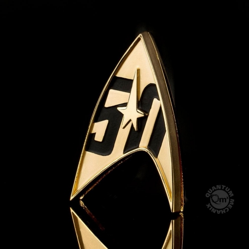 Star Trek - Réplique 1/1 Starfleet badge magnétique 50th Anniversaire