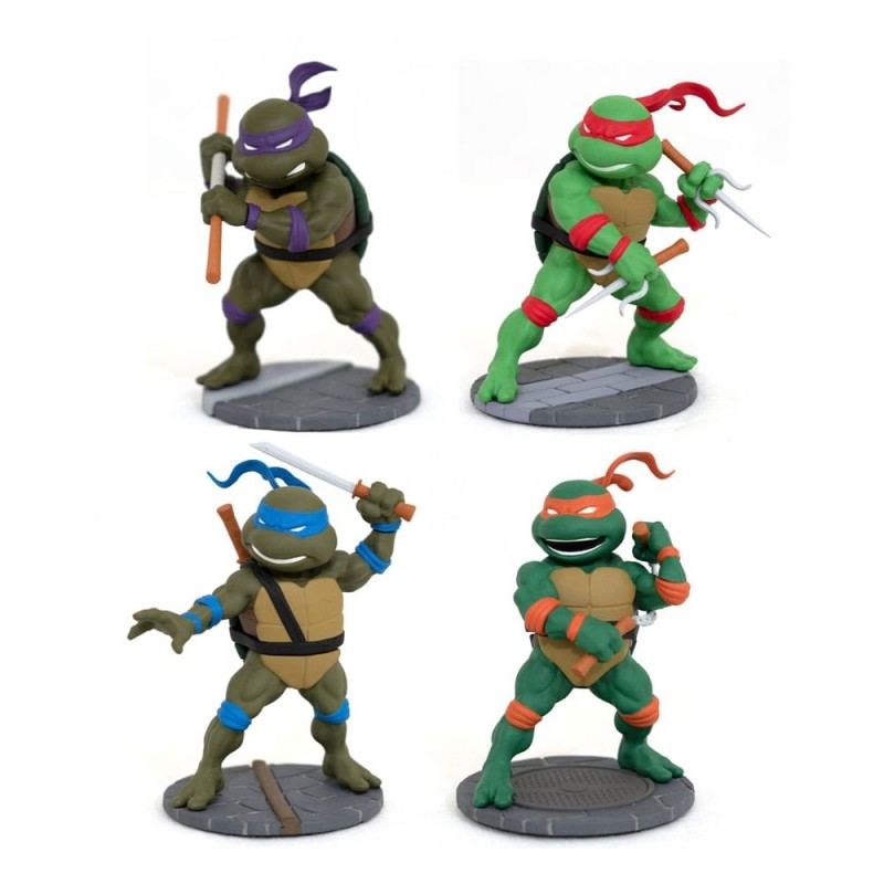 Tortues Ninja - Pack 4 figurines D-Formz SDCC 2023 Exclusive 5 cm