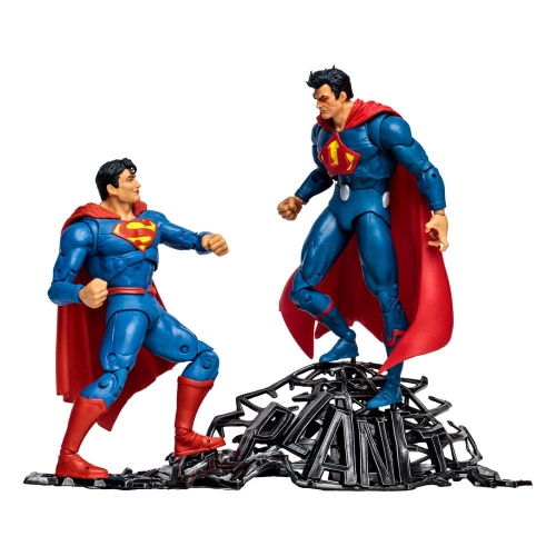 DC Multiverse Multipack - Figurine Superman vs Superman of Earth-3 (Gold Label) 18 cm