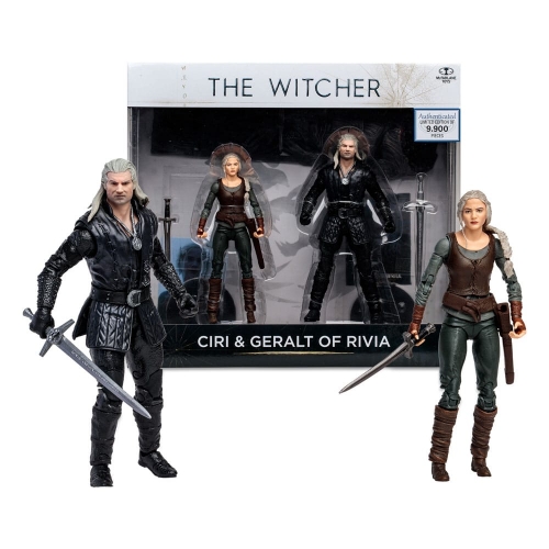 The Witcher - Figurine Geralt et Ciri (Netflix Season 3) 18 cm