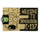 Rick & Morty - Paillasson Dimension C-137 Black 40 x 57 cm