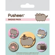 Pusheen - Pack 5 badges Fancy