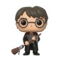 Harry Potter - Figurine POP! Movies Vinyl Harry with Firebolt & Feather 9 cm