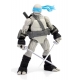 Les Tortues Ninja - Pack 4 figurines BST AXN Black&White (IDW Comics) 13 cm