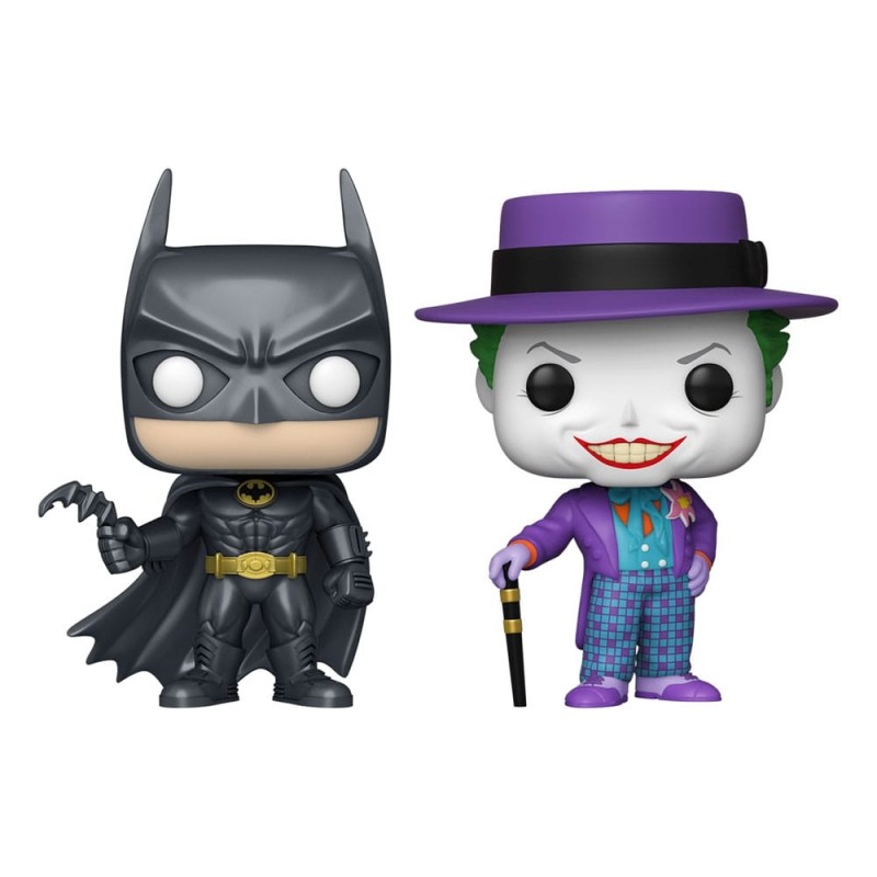 DC Comics - Batman (1989)pack 2 POP! Heroes Vinyl figurines Batman & The Joker 9 cm