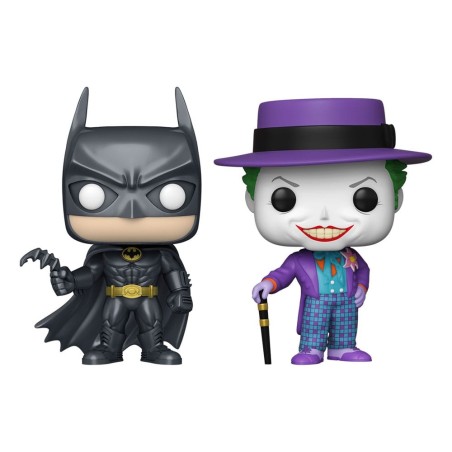 DC Comics - Batman (1989)pack 2 POP! Heroes Vinyl figurines Batman & The Joker 9 cm