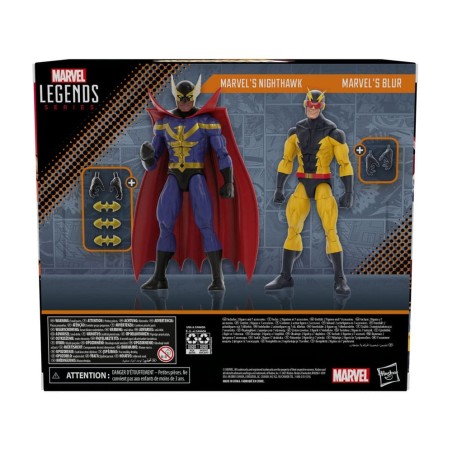Squadron Supreme Marvel Legends - Pack 2 figurines Nighthawk & 's Blur 15 cm