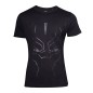 Deadpool - Black Panther Movie T-Shirt Black on Black Face  