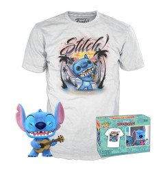 Lilo & Stitch - POP! & Tee set figurine et T-Shirt Ukelele Stitch (FL) 