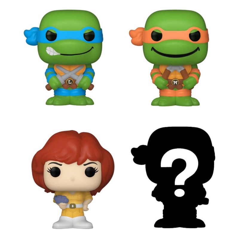 Tortues Ninja - Les Tortues ninja pack 4 figurines Bitty POP! Vinyl Leonardo 2,5 cm