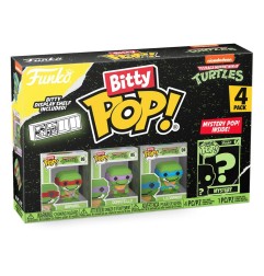 Les Tortues Ninja - Pack 4 figurines Bitty POP! 8-Bit 2,5 cm