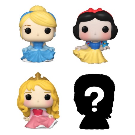 Disney - Princesses pack 4 figurines Bitty POP! Vinyl Cinderella 2,5 cm