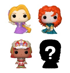 Disney - Princesses pack 4 figurines Bitty POP! Vinyl Rapunzel 2,5 cm