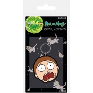 Rick & Morty - Porte-clés Morty Terrified Face 6 cm