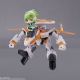 Macross Delta - Véhicule avec figurine Tiny Session VF-31E Siegfried (Chuck Mustang Use) with Reina Prowler 10 cm