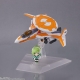 Macross Delta - Véhicule avec figurine Tiny Session VF-31E Siegfried (Chuck Mustang Use) with Reina Prowler 10 cm