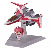 Macross Delta - Véhicule avec figurine Tiny Session VF-31C Siegfried (Mirage Farina Jenius Use) with Makina Nakajima 10 cm