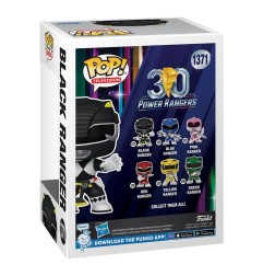 Power Rangers - 30th Figurine POP! TV Vinyl Black Ranger 9 cm