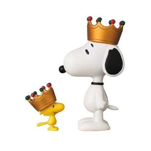 Snoopy - Mini figurines Medicom UDF Roi Snoopy & Woodstock 8 - 3 cm