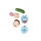Rick et Morty - Pack 5 badges Characters