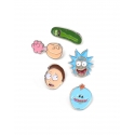 Rick et Morty - Pack 5 badges Characters