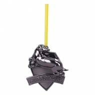 Harry Potter - Décoration sapin Hufflepuff Crest (Silver) 6 cm