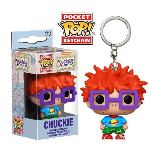 Les Razmoket - Porte-clés Pocket POP! Chuckie 4 cm