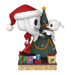 L'etrange Noël de Mr. Jack - L'étrange Noël de Mr. Jack 30th POP! Deluxe Vinyl figurine Jack & Zero w/Tree 9 cm