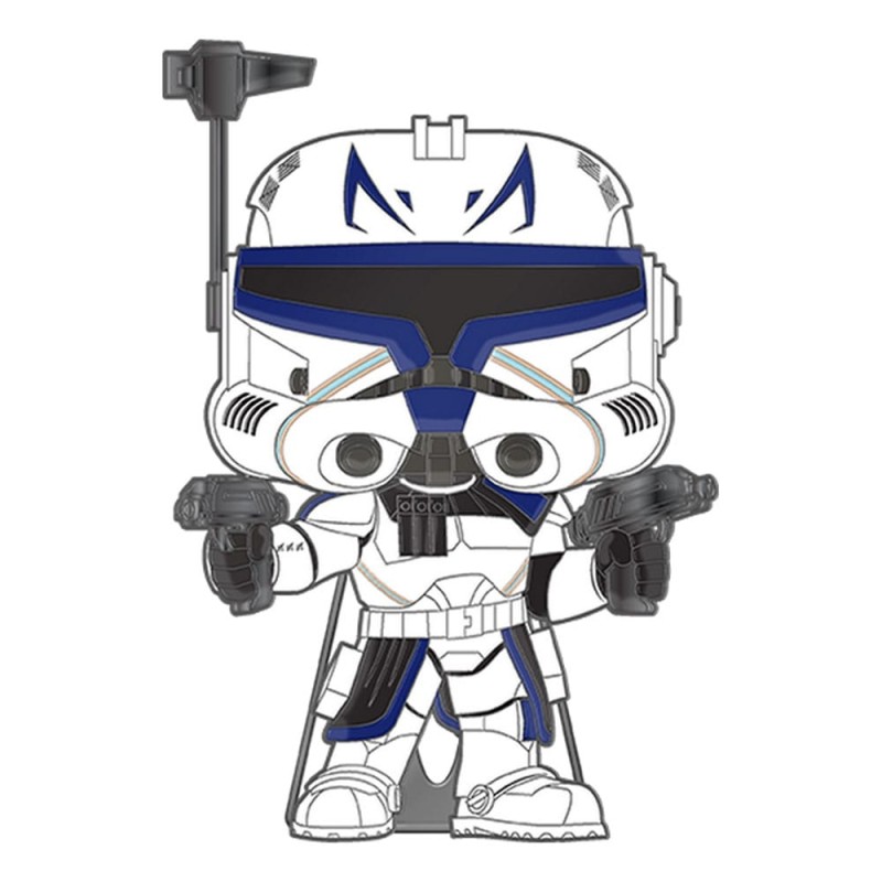 Star Wars - Clone Wars Loungefly POP! Pin pin's émaillé Captain Rex (Glow-in-the-Dark) 10 cm
