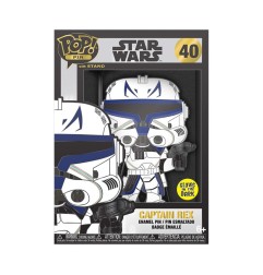Star Wars - Clone Wars Loungefly POP! Pin pin's émaillé Captain Rex (Glow-in-the-Dark) 10 cm