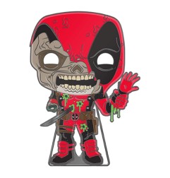 Marvel - Zombie Loungefly POP! Pin pin's émaillé Deadpool (Glow-in-the-Dark) 10 cm