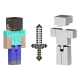 Minecraft - Figurine Diamond Steve 14 cm