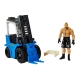 WWE Wrekkin' - Véhicule Chariot Élévateur avec figurine Brock Lesnar 15 cm