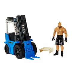 WWE - Wrekkin' véhicule Porté Chariot Élévateur avec figurine Brock Lesnar 15 cm