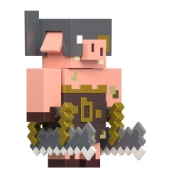 Minecraft Legends - Pack 2 figurines Creeper vs Piglin Bruiser 8 cm