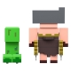 Minecraft Legends - Pack 2 figurines Creeper vs Piglin Bruiser 8 cm
