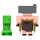 Minecraft Legends - Pack 2 figurines Creeper vs Piglin Bruiser 8 cm