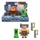 Minecraft Legends - Pack 2 figurines Creeper vs Piglin Bruiser 8 cm